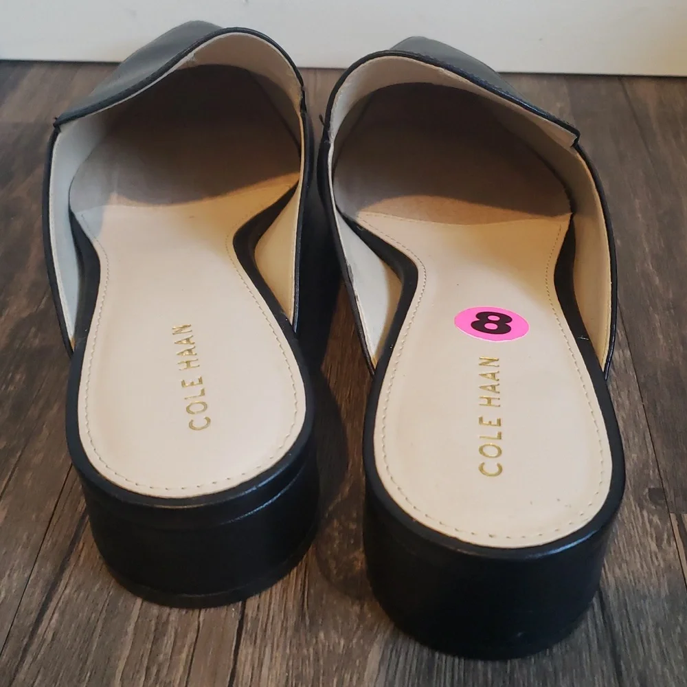 Cole Haan Slip Ons Black Sz 8 - Picture 2 of 7